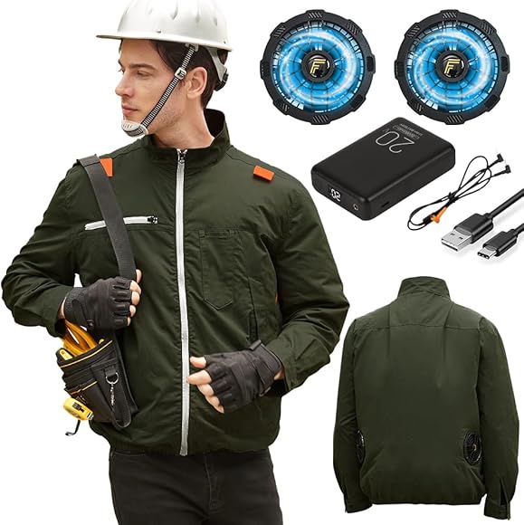 Amazon.co.jp: [Meizoon] 空調作業服 長袖 フルハーネス対応作業服